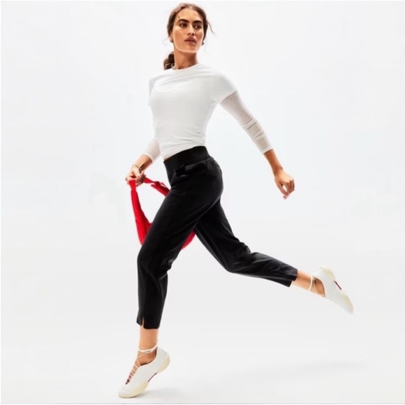 Athleta Brooklyn Mid Rise Ankle Pant Black NWT SIZE 4 - Picture 6 of 10